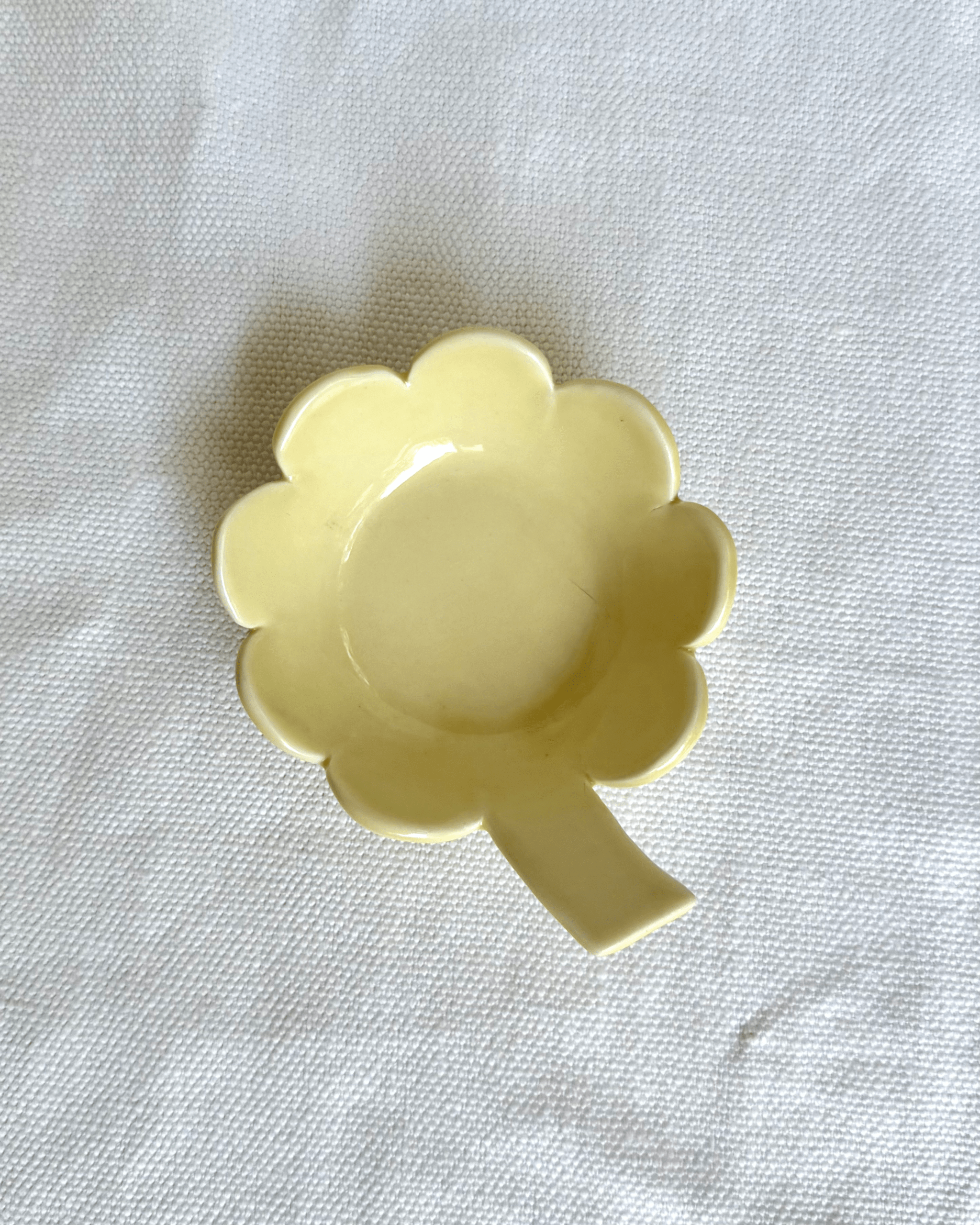 Yellow Flower Dish - One of a kind