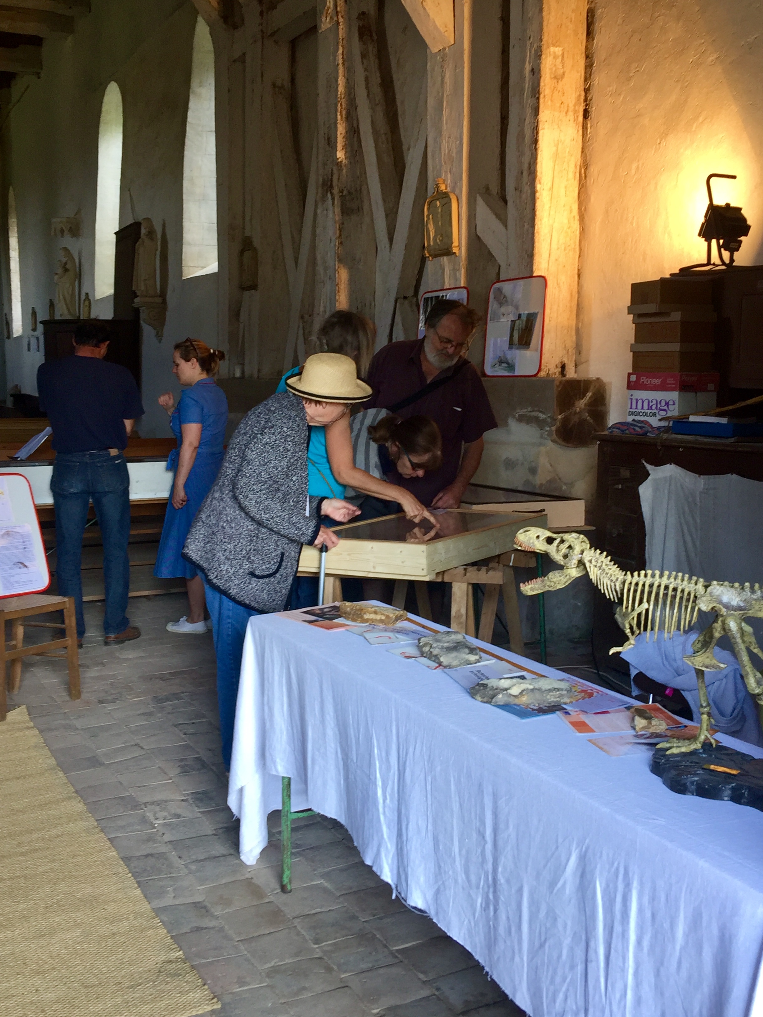 L'exposition de silex en juin 2018