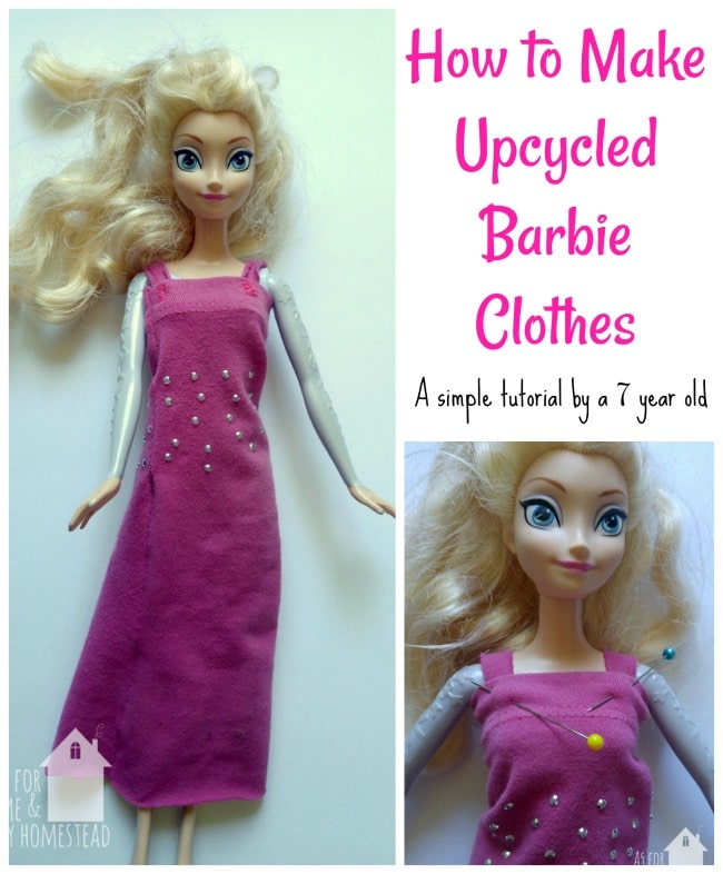 How to Make Upcycled Barbie Clothes