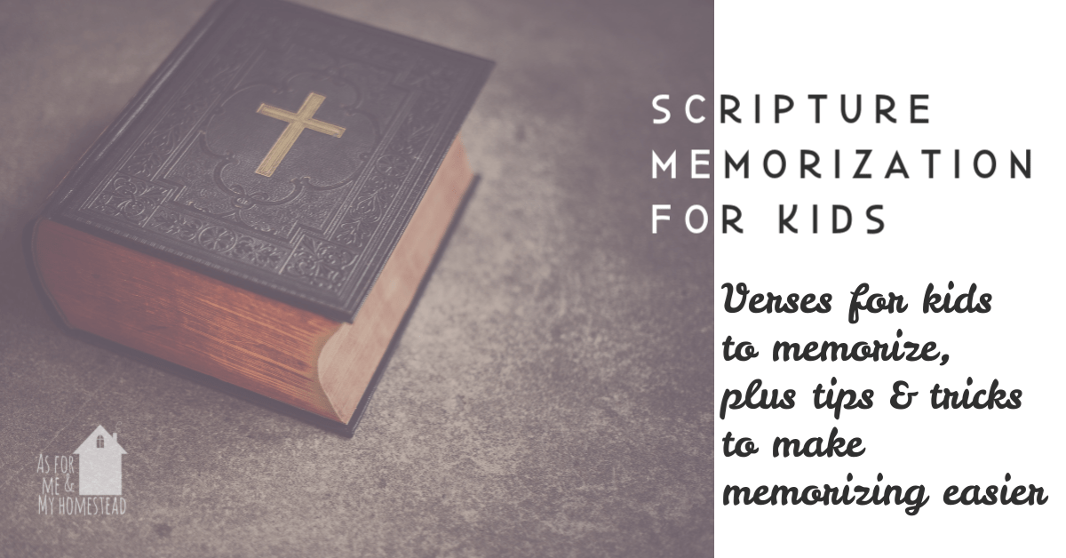 Homeschool Scripture Memorization