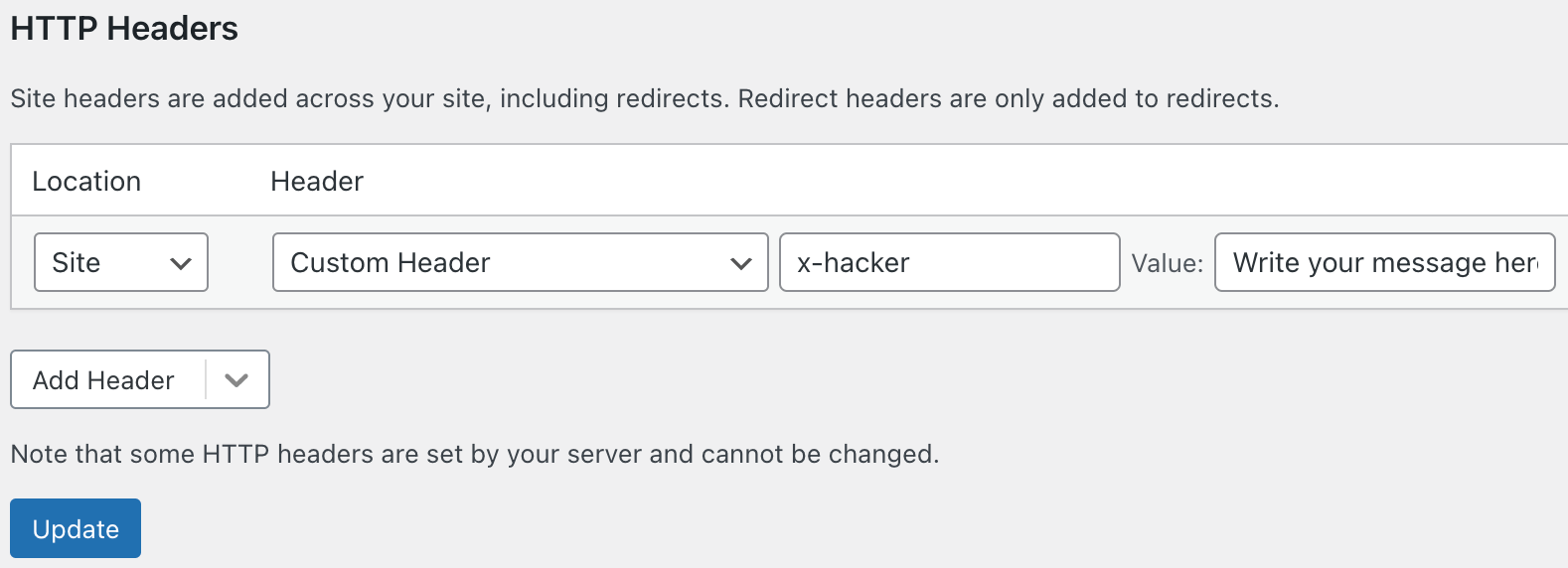 Add Custom HTTP Headers Using a WordPress Plugin ash1eygrace