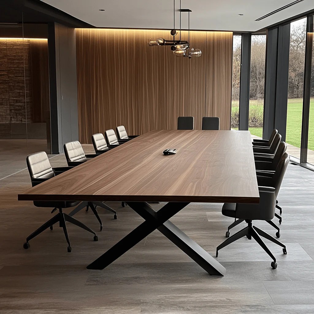 Solid Walnut Boardroom Conference Table Ashford Blake