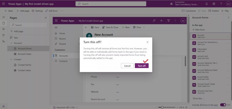 Model Driven App in Power Apps