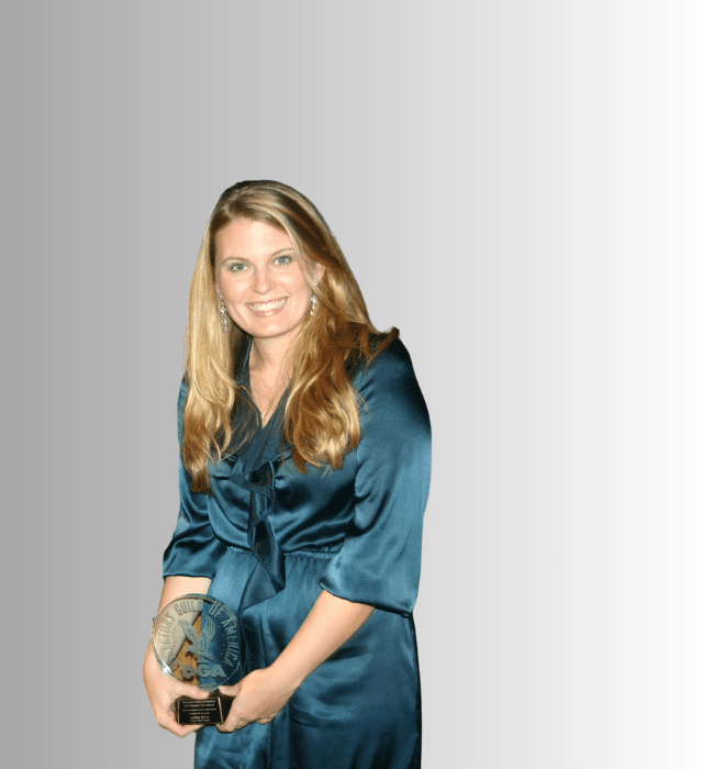 Ashley with DGA award