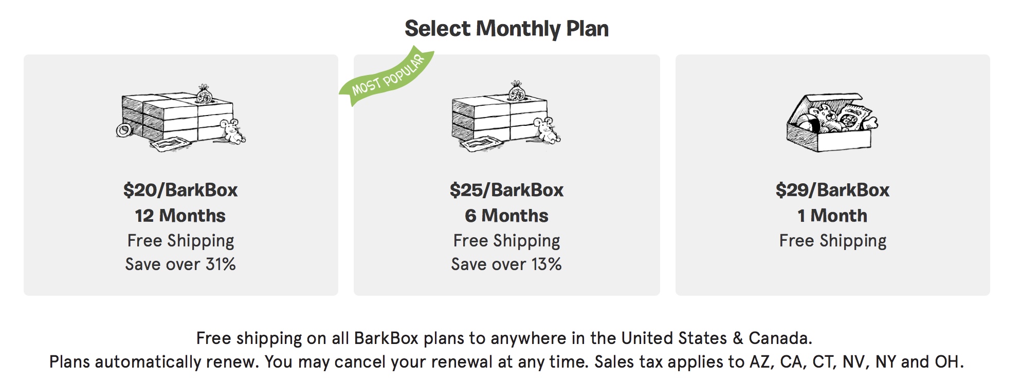 barkbox 6 month subscription
