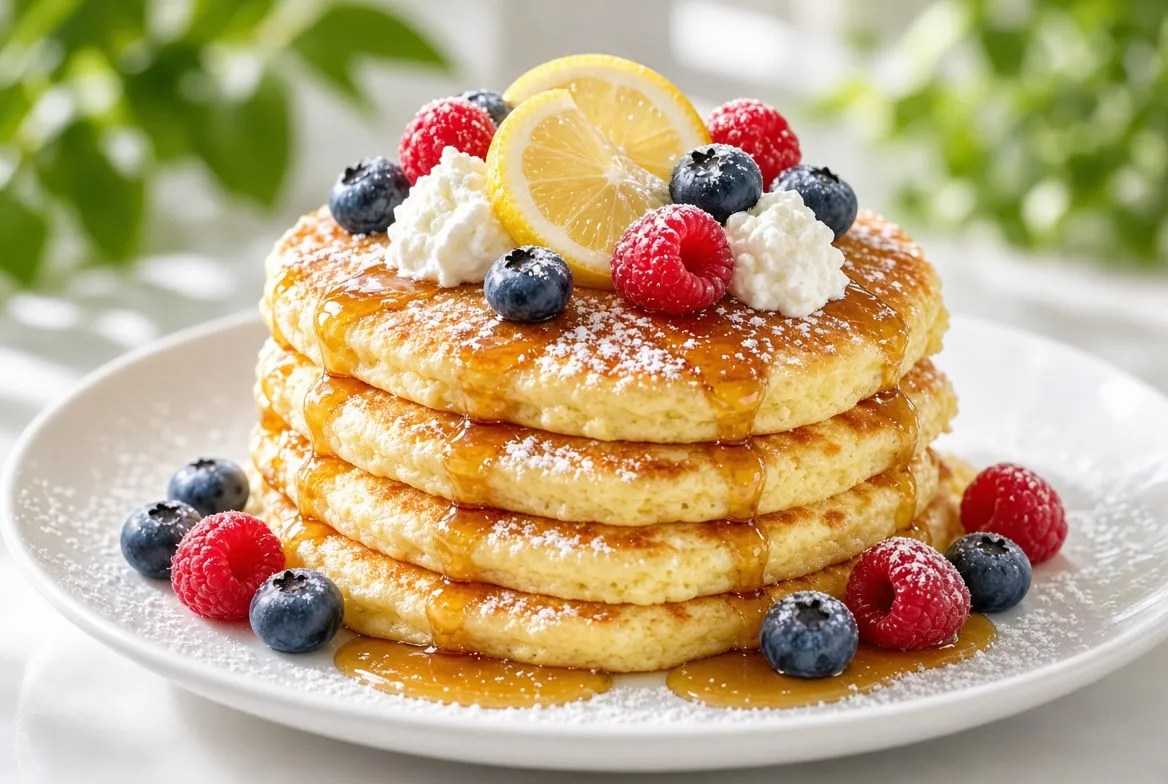 5 Fluffy Lemon Ricotta Pancakes Recipe
