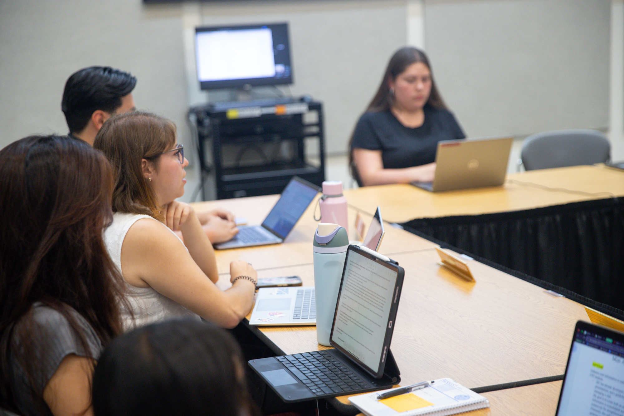 Student leaders in a committee meeting