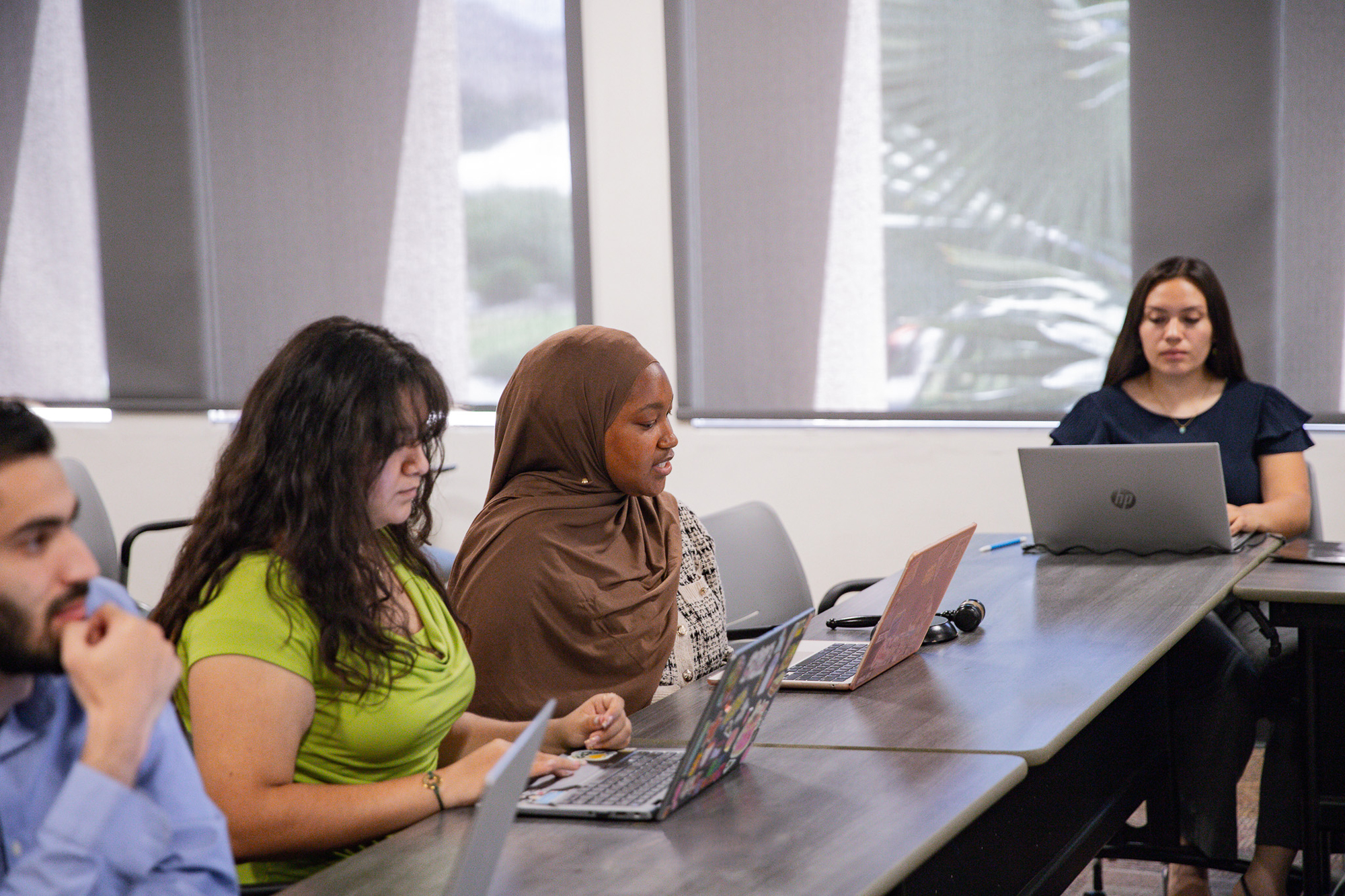 Student leaders in a committee meeting
