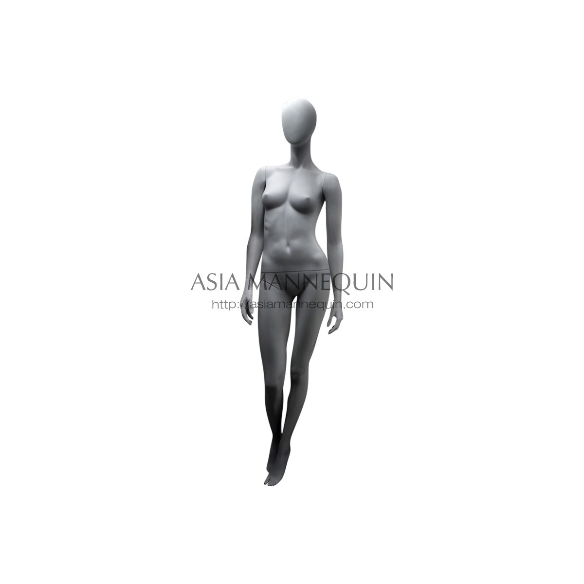 SK35 Female Mannequin Fiberglass Matte Grey Color, Female