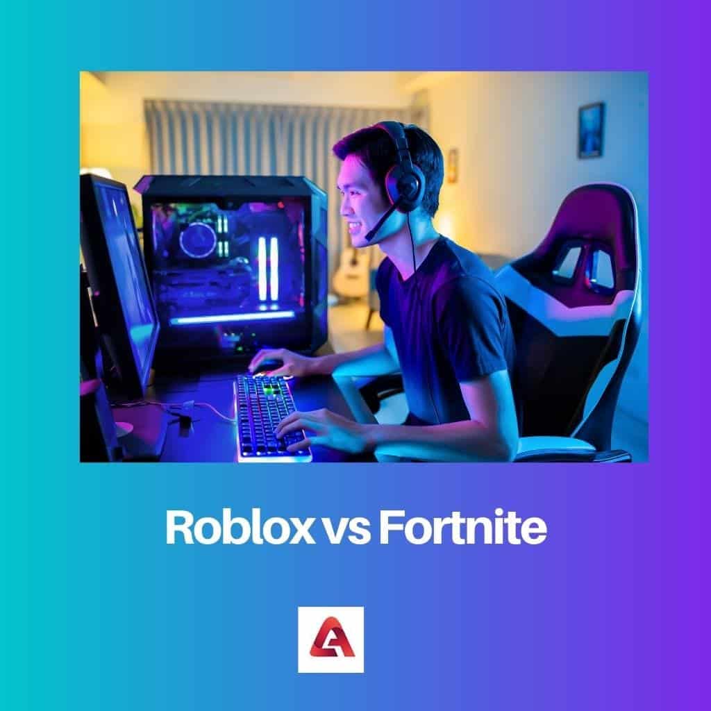 Roblox Vs Fortnite Difference And Comparison Roblox Vs Fortnite 