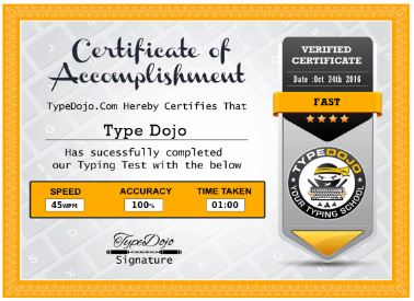 Certificate of Achievement