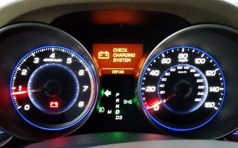 Acura tl check charging system