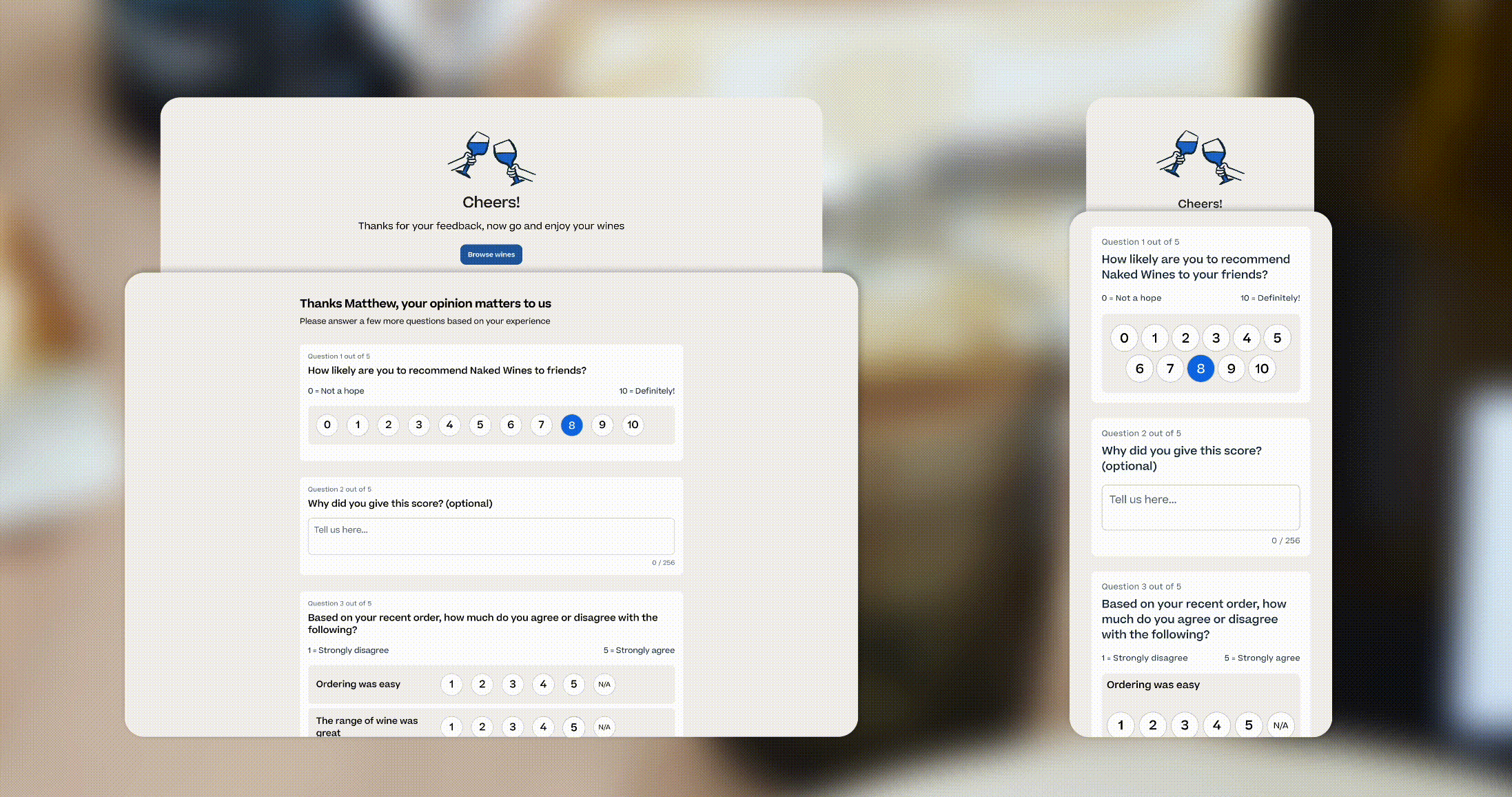 NPS_form and confirmation