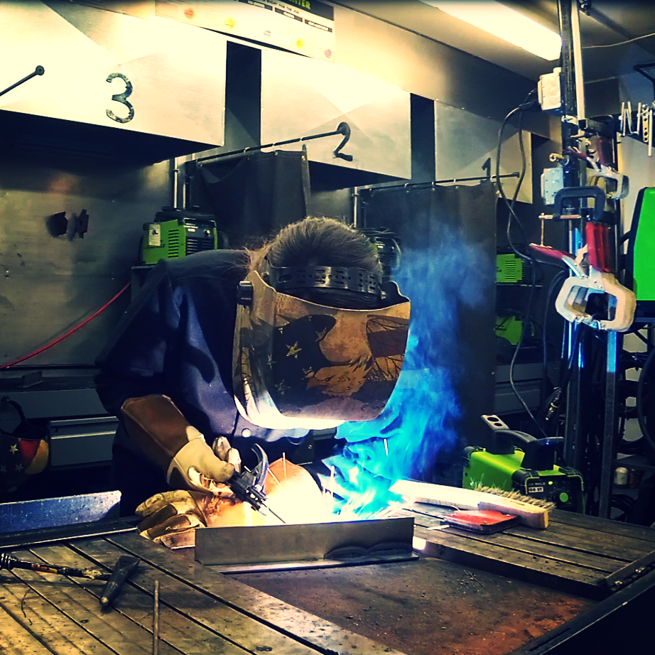 Gabby In The Welding Lab