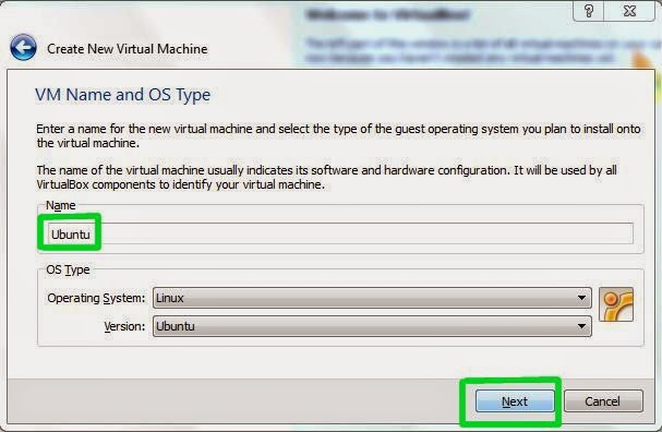 virtual box Step2