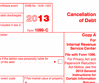 The 1099-C Explained: Foreclosure, Short Sale, Debt Forgiveness 1 1099-c