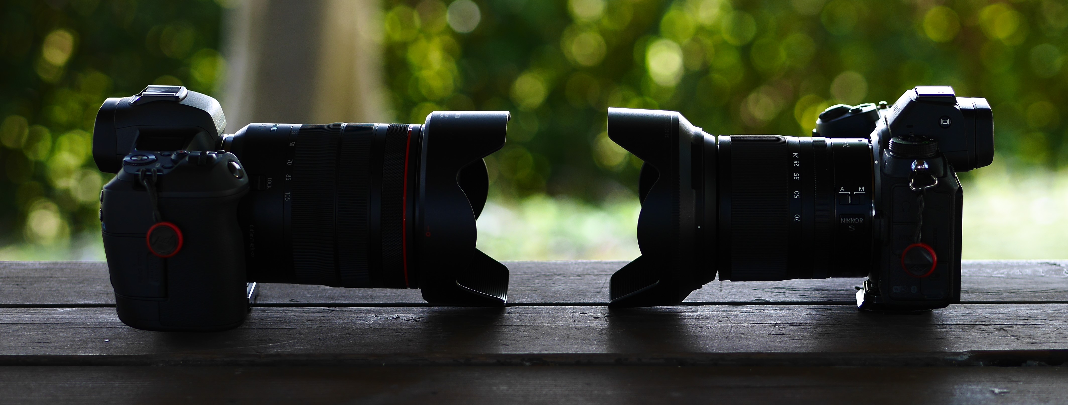 RF24-105mm F4L IS USMとNIKKOR Z 24-70mm F4 Sの最短撮影距離
