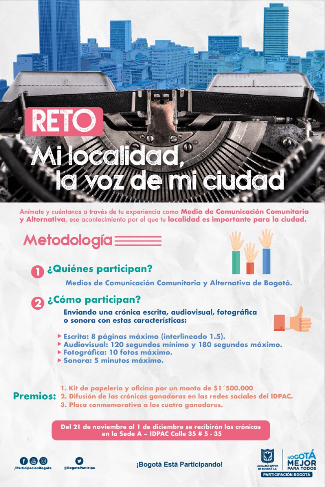 CONCURSE EN EL RETO ‘MI LOCALIDAD, LA VOZ DE MI CIUDAD’