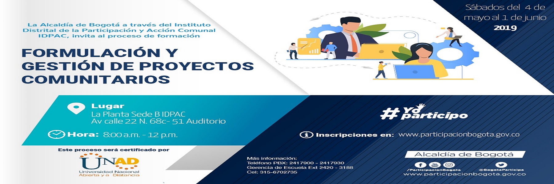 ABIERTAS INSCRIPCIONES PARA EL CURSO ‘FORMULACIÓN Y GESTIÓN DE PROYECTOS COMUNITARIOS’
