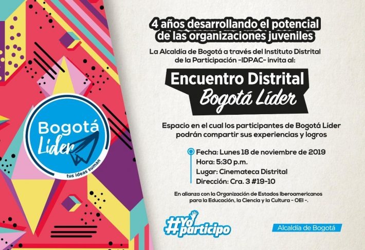 PARTICIPE EN EL ENCUENTRO DISTRITAL BOGOTÁ LÍDER