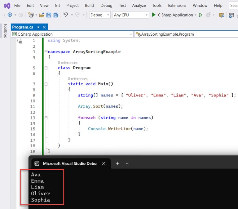 C Program To Sort Given Array I2tutorials - Modern Nature Wallpaper - High Resolution