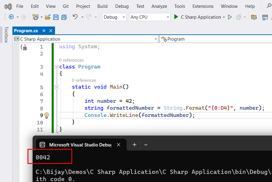 How to convert string to int with leading zeros in c#?
