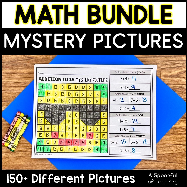 math and literacy mystery pictures