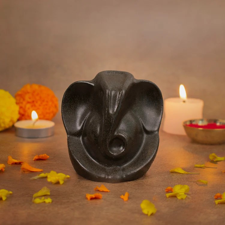 Natural Certified Pyrite Ganesha Idol for Wealth, Success & Vastu