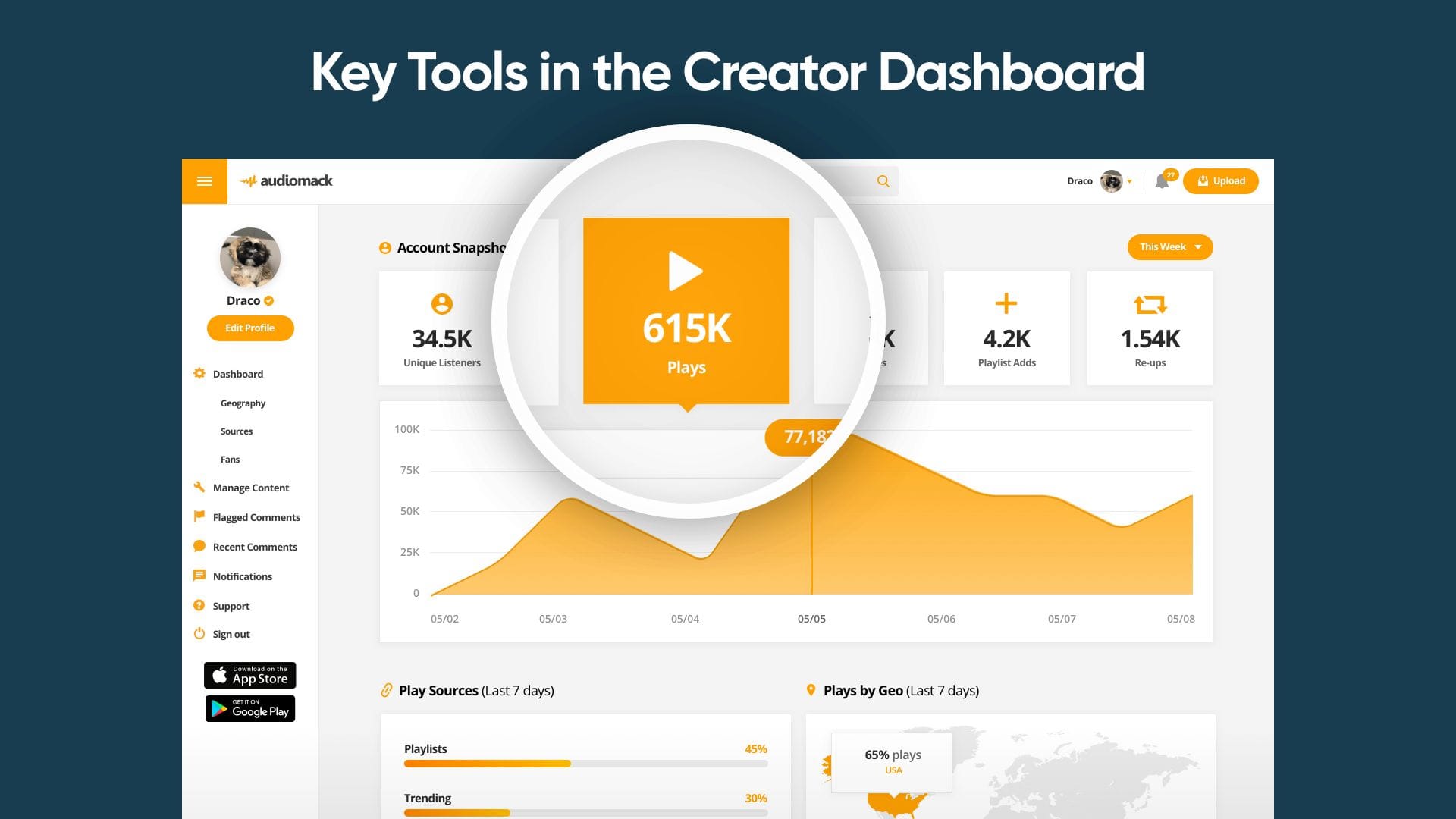 Design Audiomack World - Ultra HD Landscape Wallpaper - Retina
