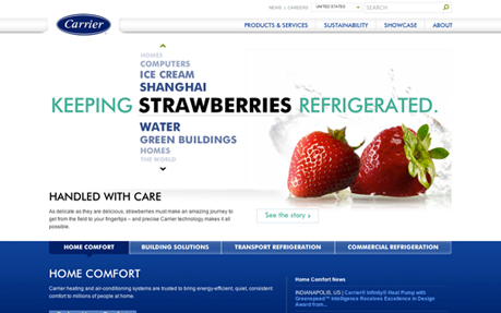 Carrier Awwwards Nominee