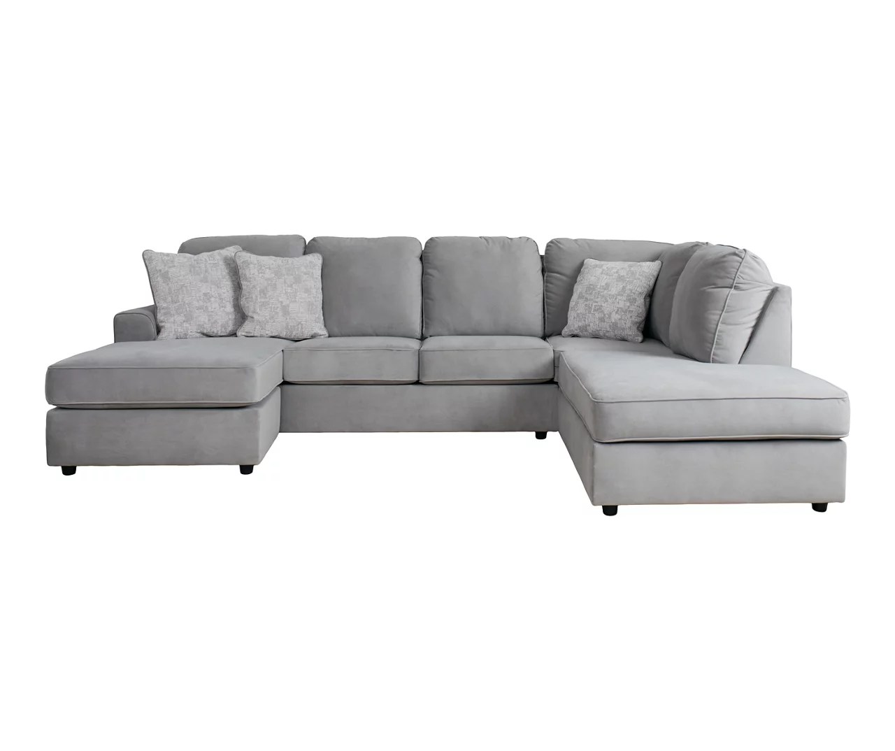 Broyhill zaya gray sectional