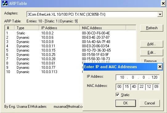 Edit Add Remove Modify Arp Table Codeguru - Ultra HD Light Illustrations for Desktop