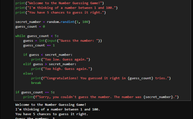 GitHub - Nalini1998/Python-Guessing-Game: It Is A Number-guessing Game Written In Python. The ...