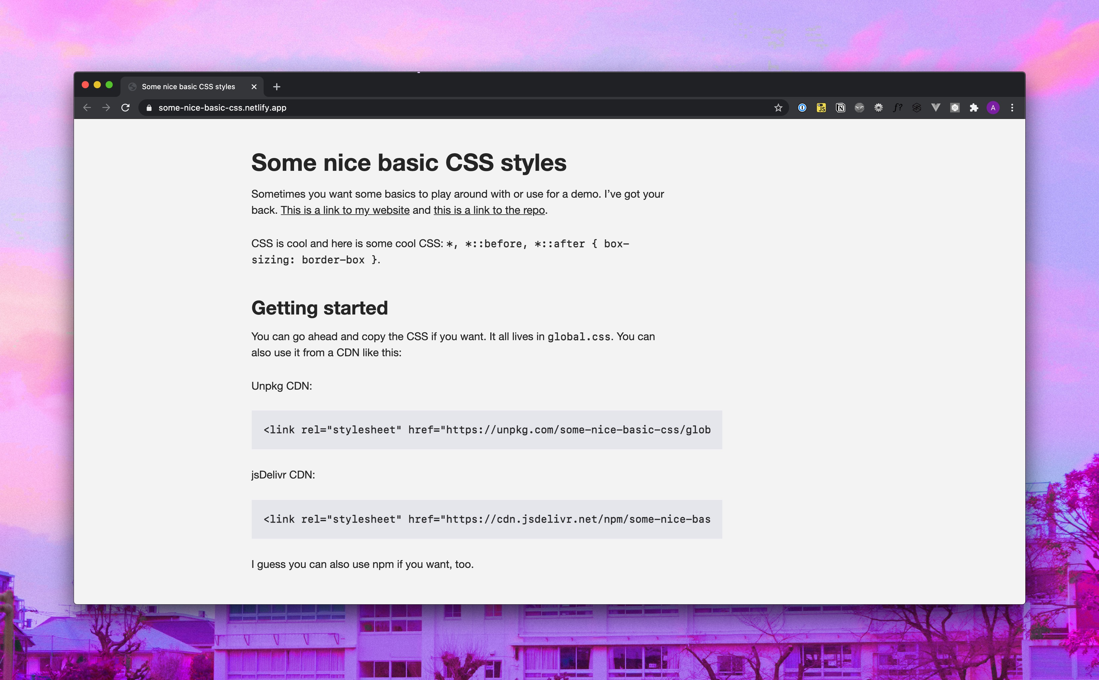 Github Andy Set Studio Modern Css Reset A Bare Bones Css Reset For - Download Elegant Geometric Image | Retina