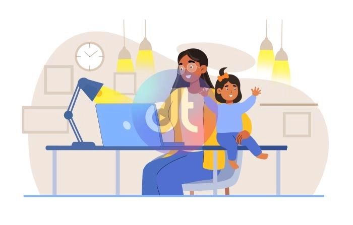 Multitasking Explainer Character Animation Scene Videos - Premium Geometric Wallpaper Gallery - HD