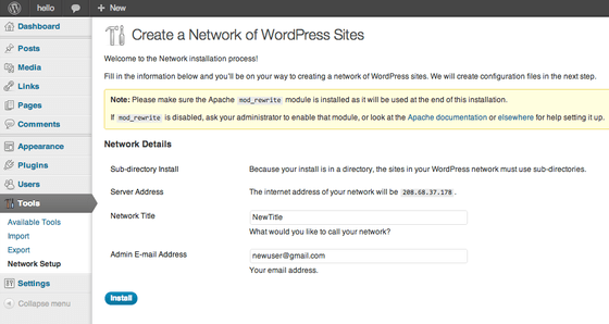 A multisite refers to a network of two or more sites that operate off a single wordpress install. How To Set Up Multiple Wordpress Sites Using Multisite Digitalocean