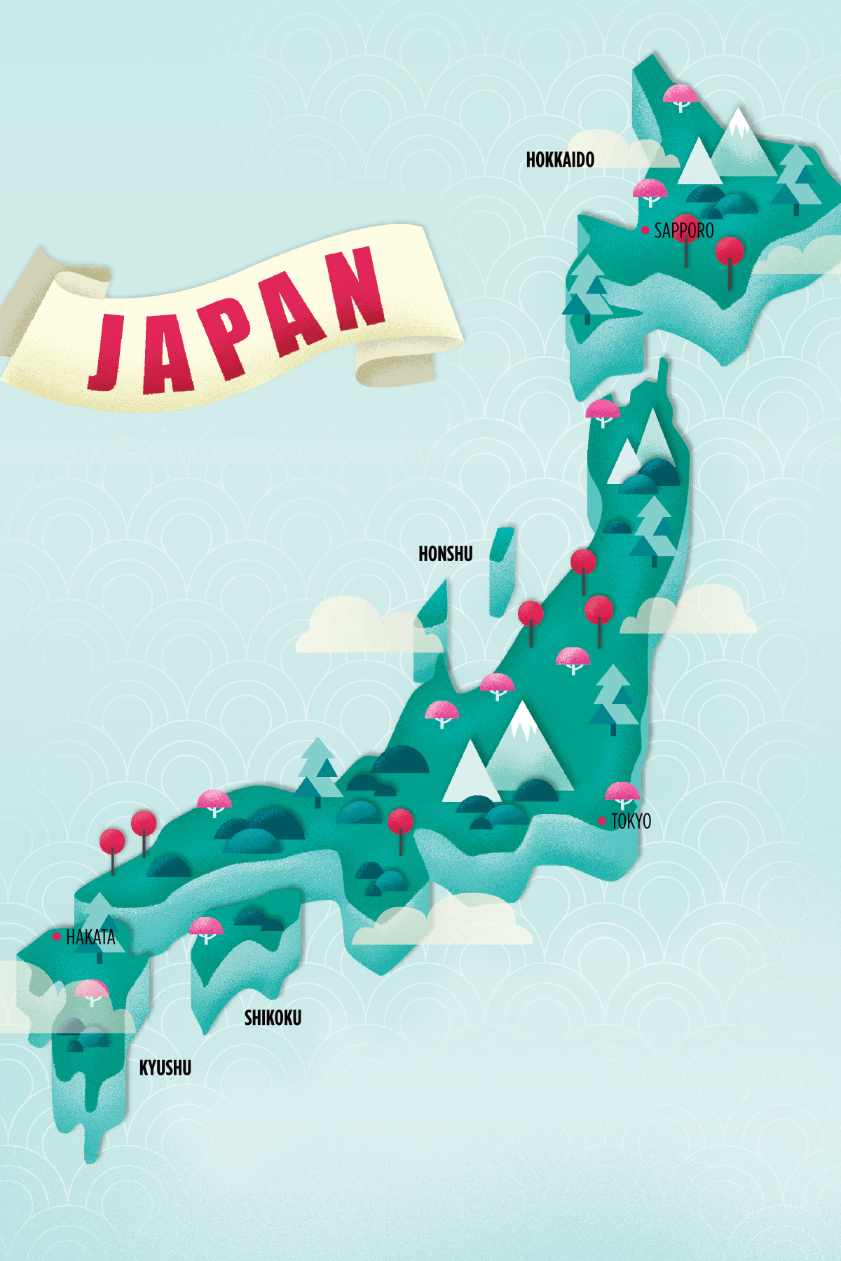 Ou Mountains Japan Map Japan Map 