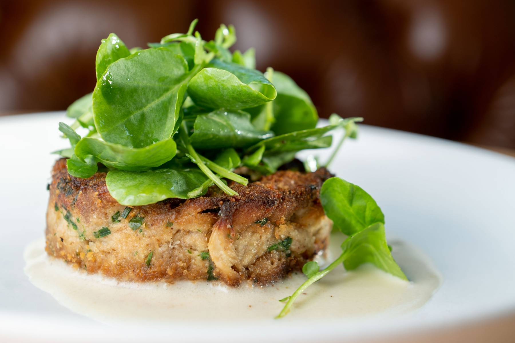 eat this now lions mane mushroom crab cake at elm and good - d magazine on lion's mane recipe reddit