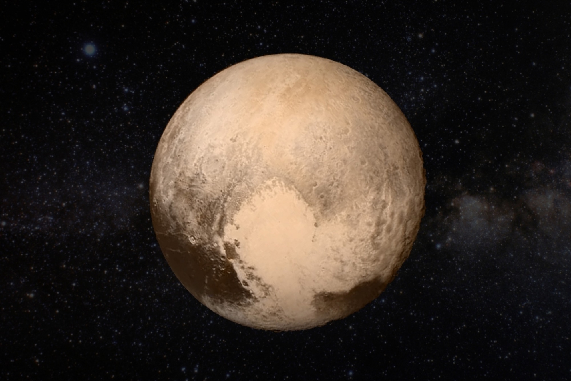 Pluto Space Exploration - Classic Landscape Picture - 8K