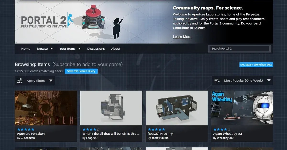 Valve Overhauls Steam Workshop With Completely Rewritten Pages GAMES GG Valve Steam Workshop Overhaul Update Og