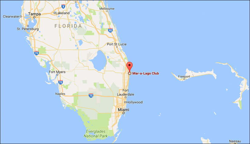 Donald Trumps House Florida Map Maralago02 