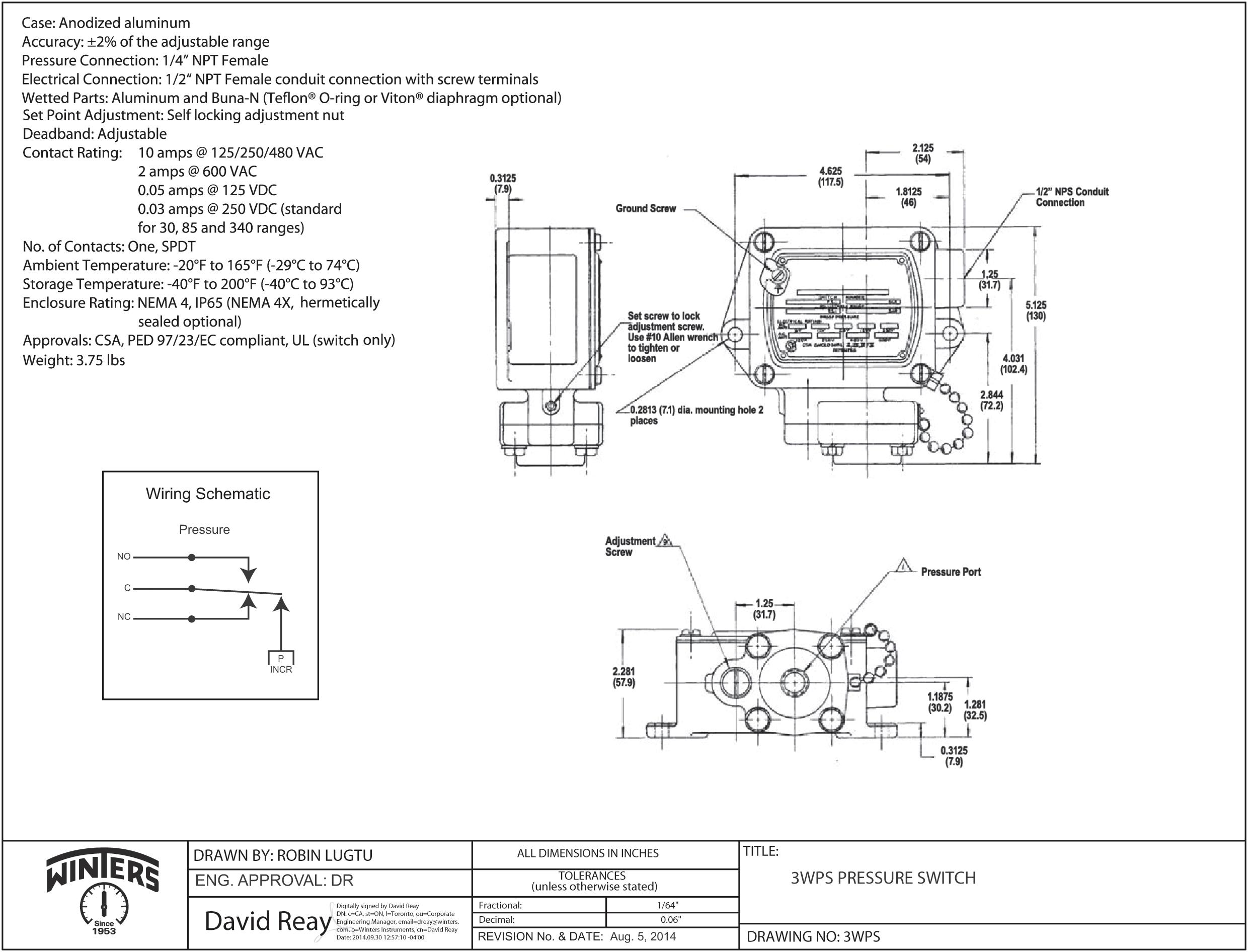 Wiring Pressure Switch Diagram - Schema Digital
