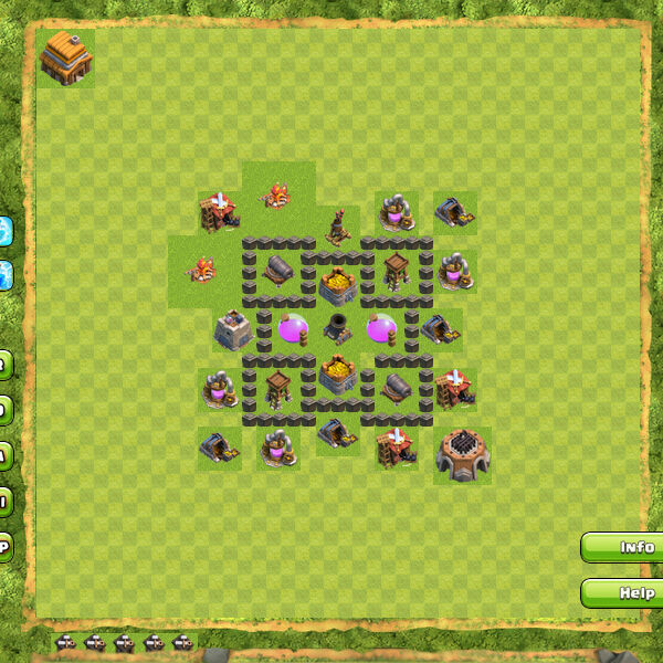 Base clash of clans town hall 9 untuk war. Semutramon Susunan Formasi Base Town Hall 4 Terbaik Di Clash Of Clans