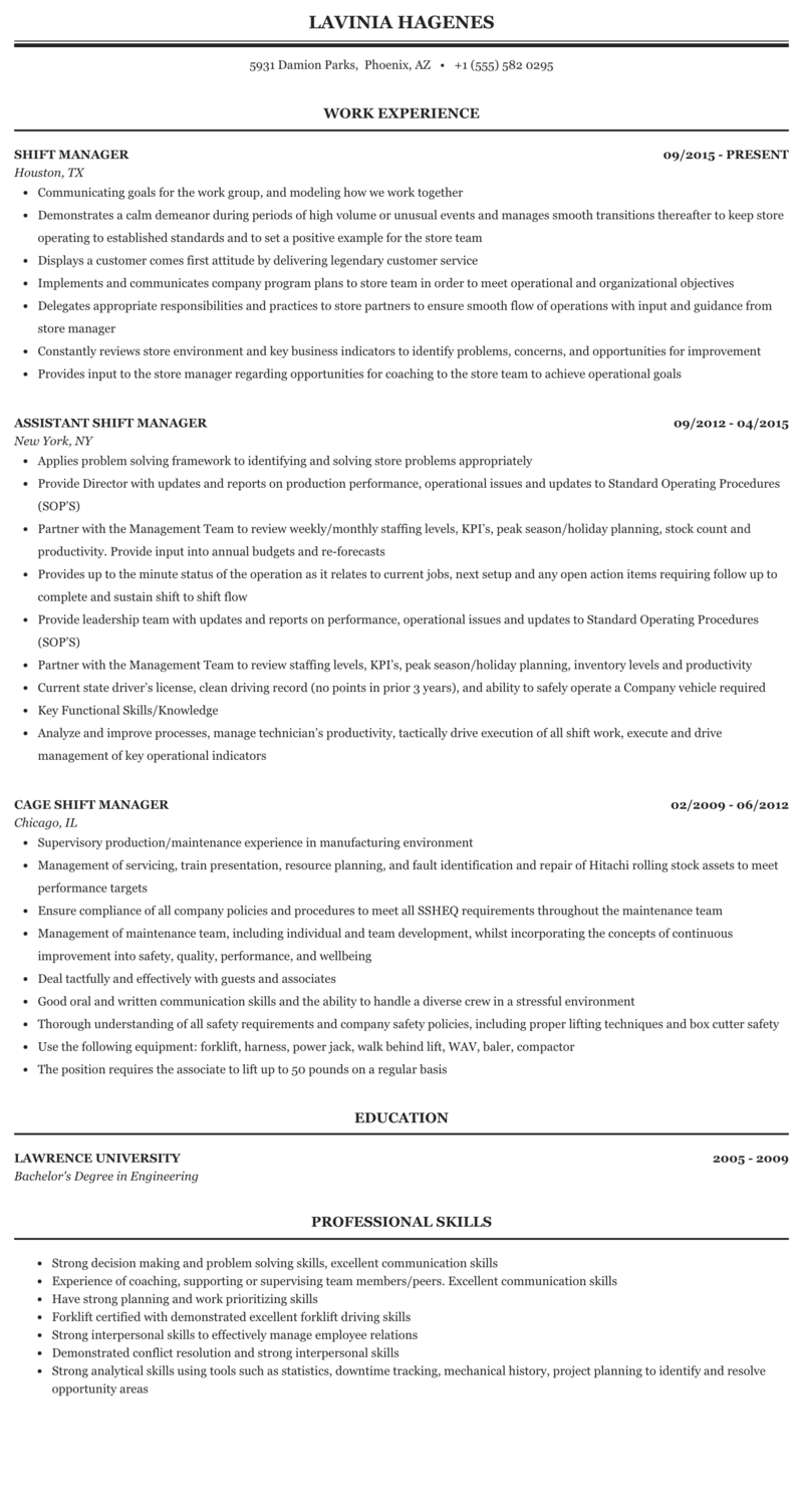 shift-manager-resume-sample-2023