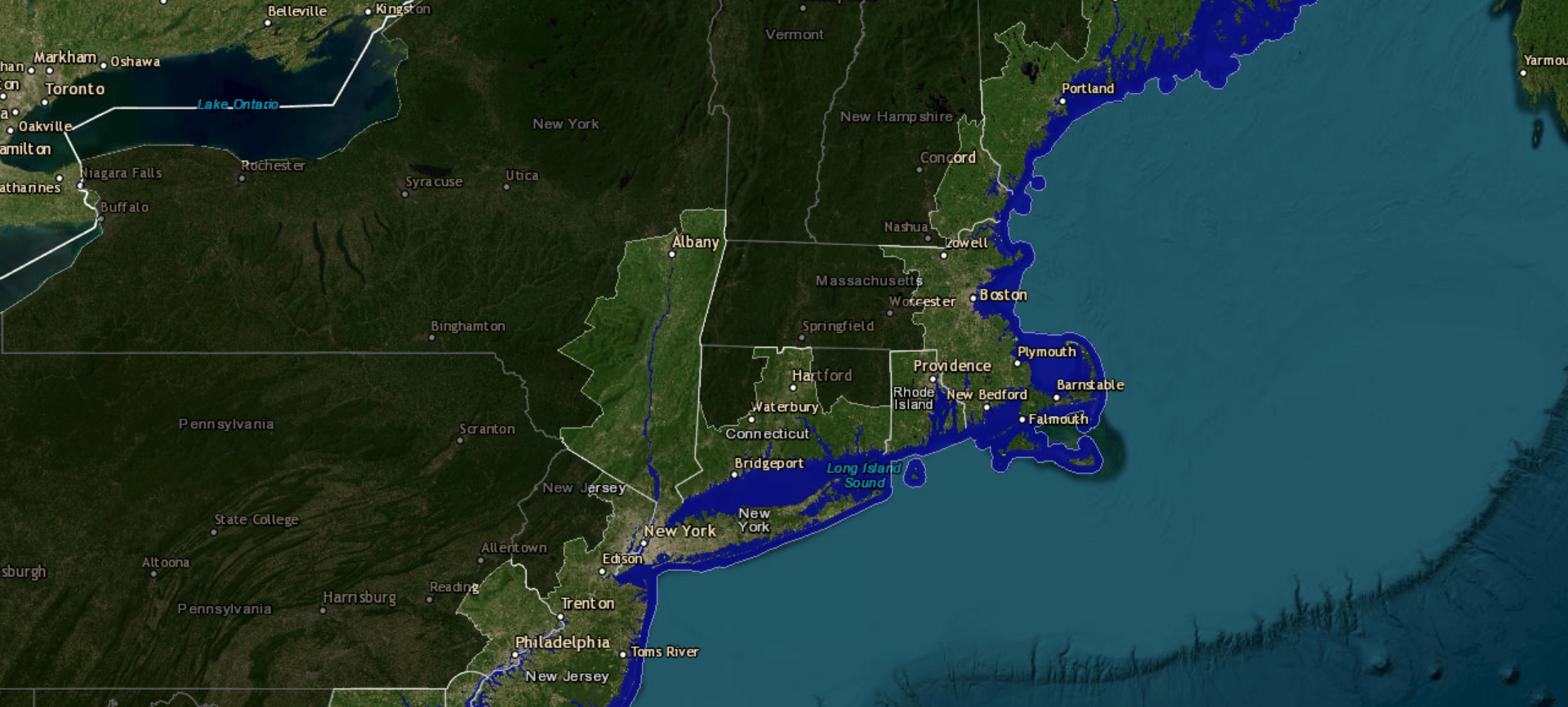 Map Shows US Cities That Could Be Underwater In 2050 Newsweek 2538397 Noaa Map 