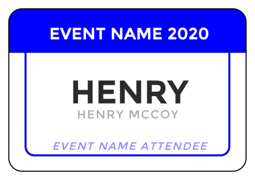Event Name Tag Label Onlinelabels Com