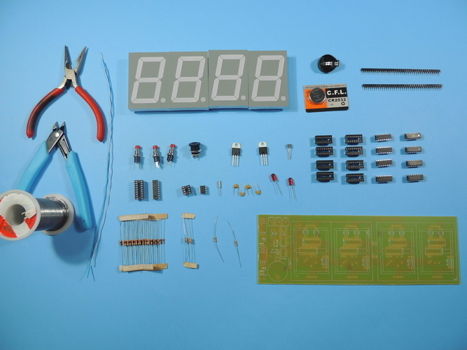 3d Printed 7 Segment Digital Clock And Thermometer By