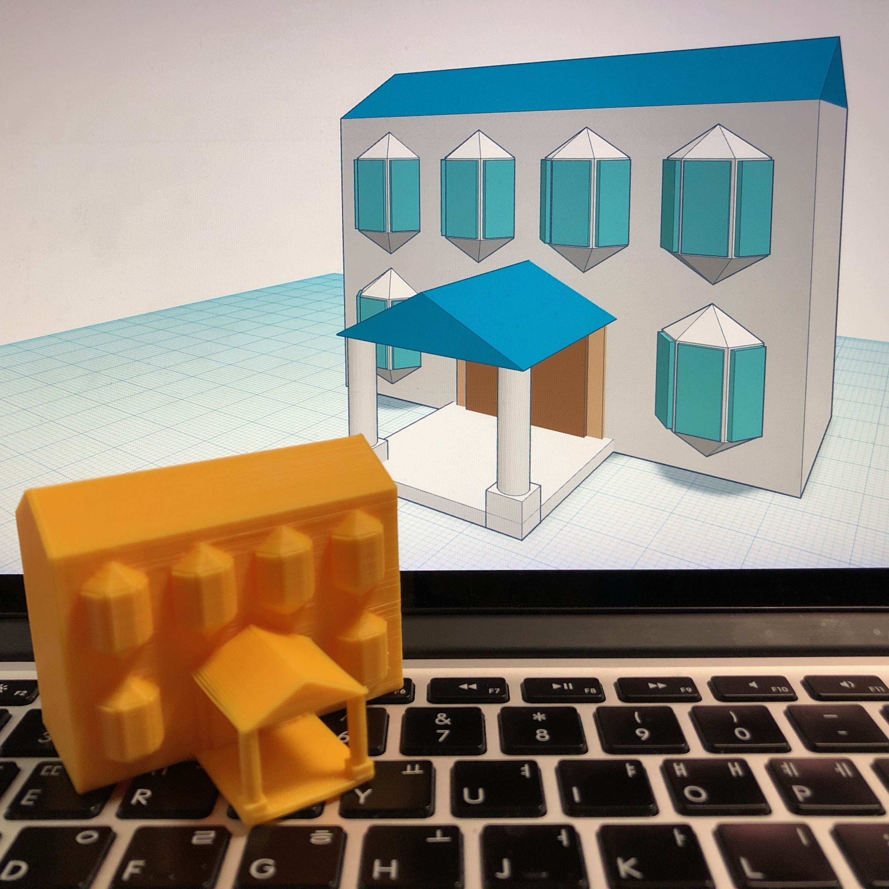 photo Tinkercad 3D Printing Designs 3d printed house level 4 with tinkercad by eunny pinshape