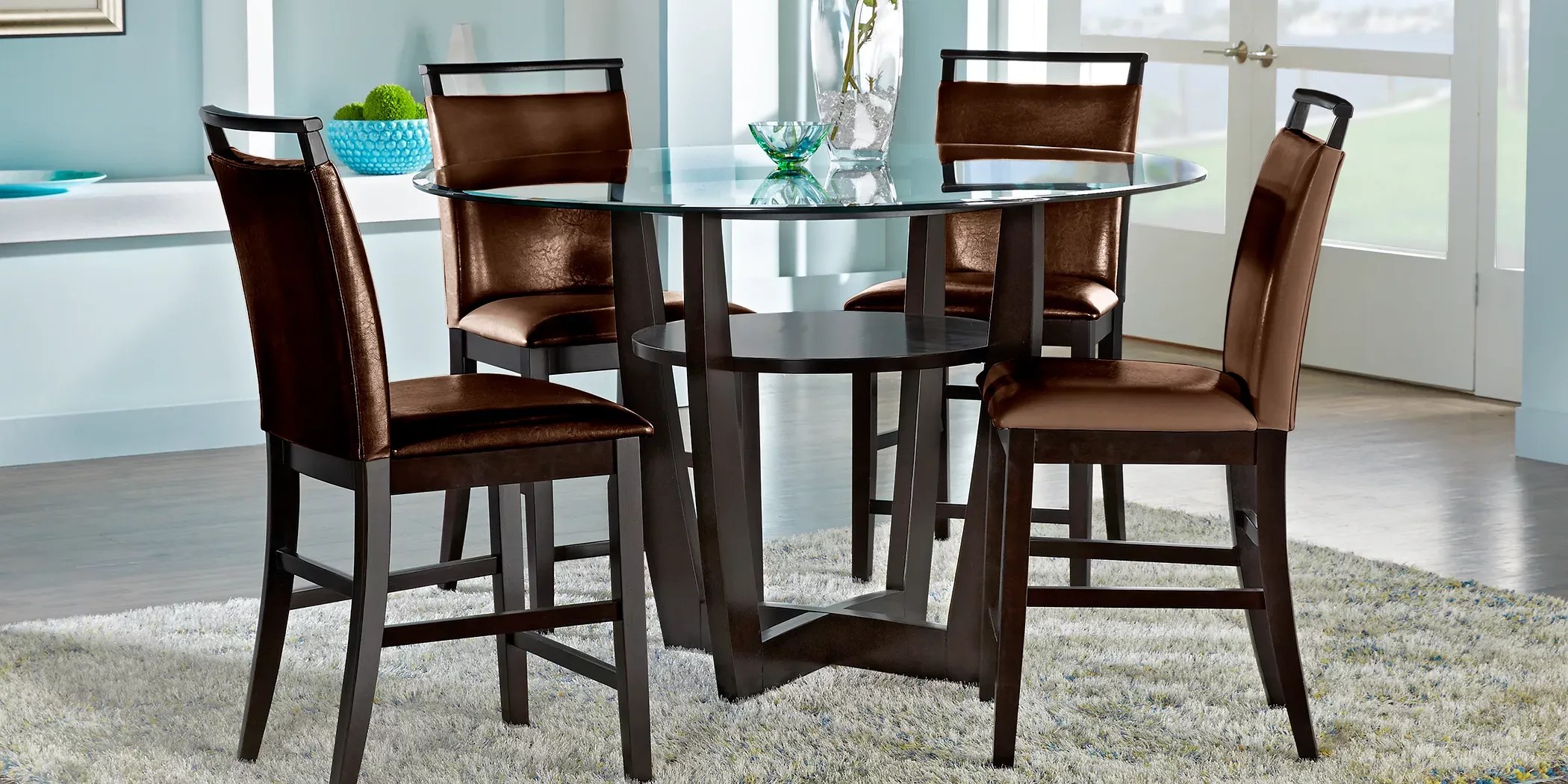 See more related results for. Glass Top Dining Room Table Sets
