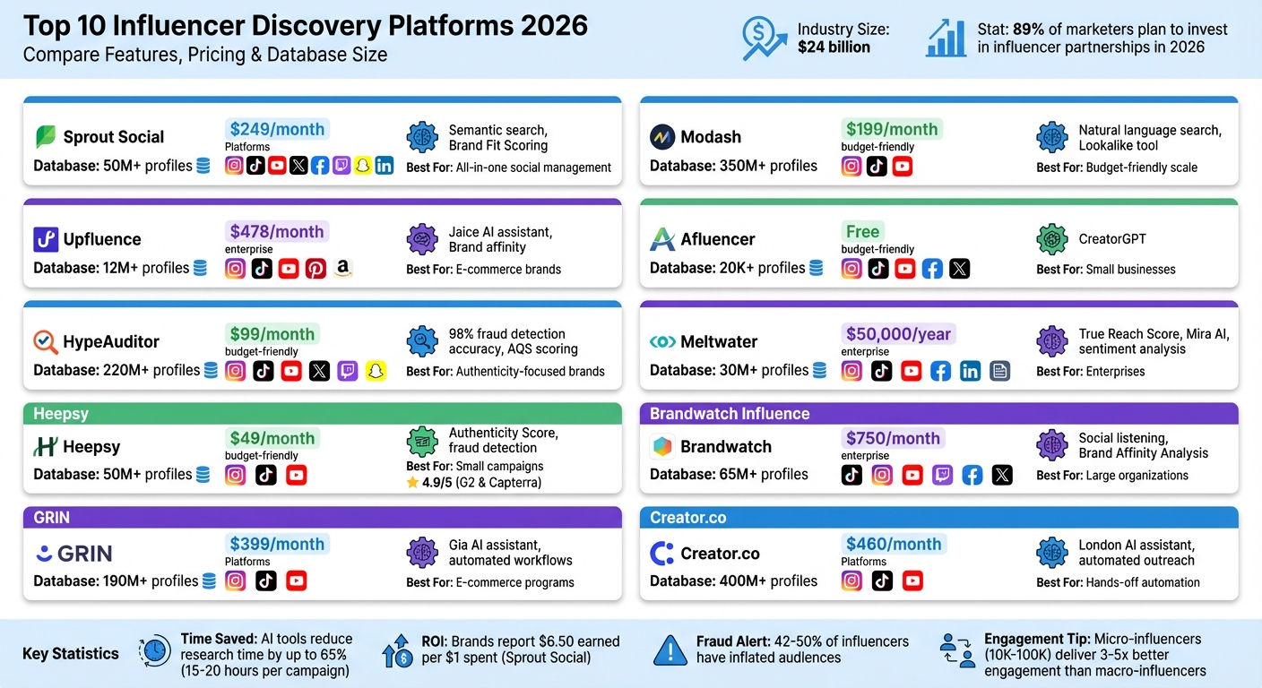 Top 10 Influencer Discovery Platforms 2026 